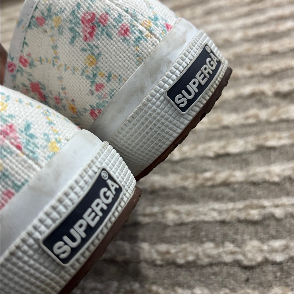 LoveShackFancy x‎ Superga Floral Chunky Sneakers Size 7.5 - Picture 6 of 16